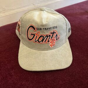 Gray San Francisco Giants Corduroy hat - snap back